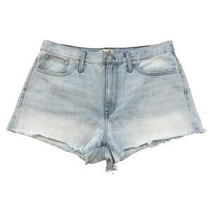 Madewell Relaxed Denim Shorts Size 32 Light Wash Cut Off Denim Cotton Festival